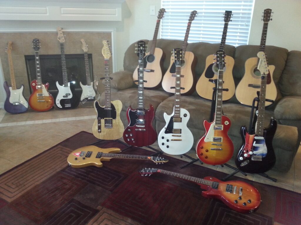 My Guitars. And yes I play them!